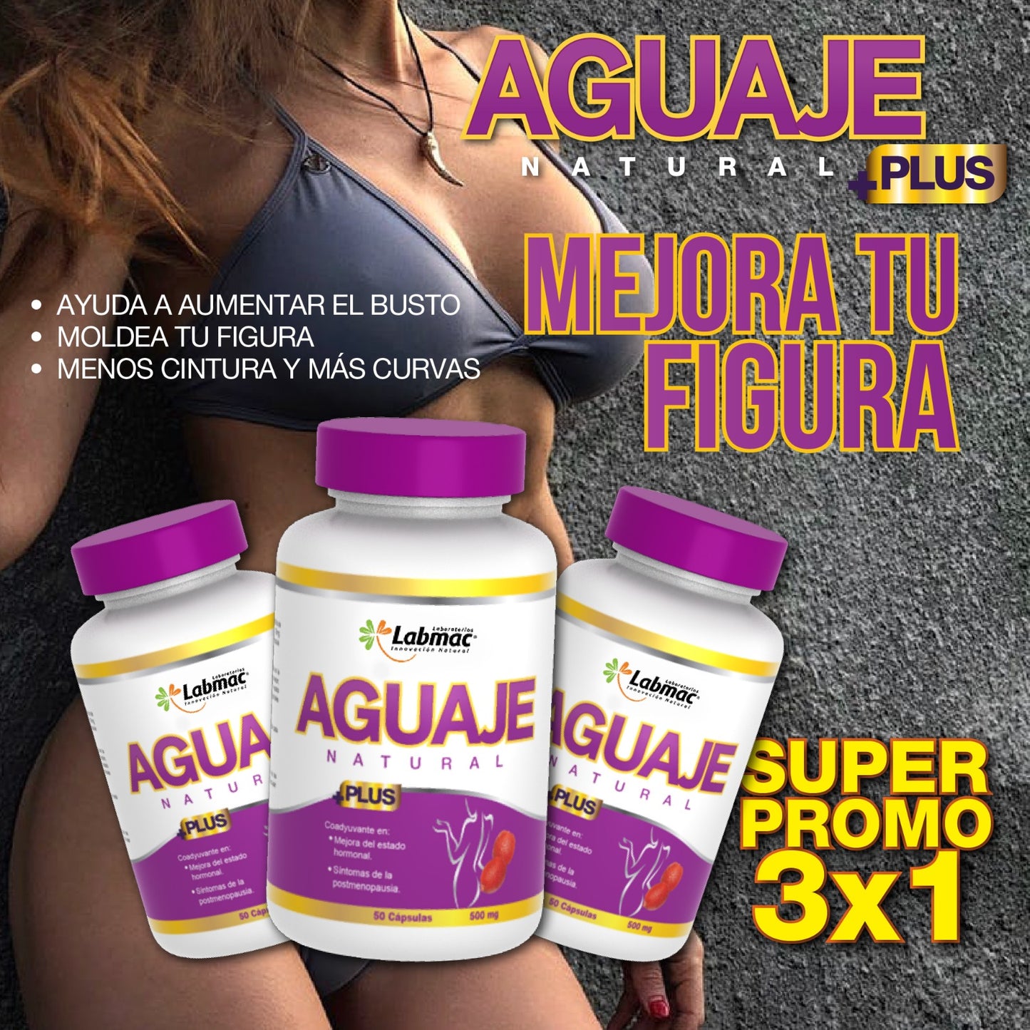 PROMO 3X1 CURVAS NATURALES AGUAJE